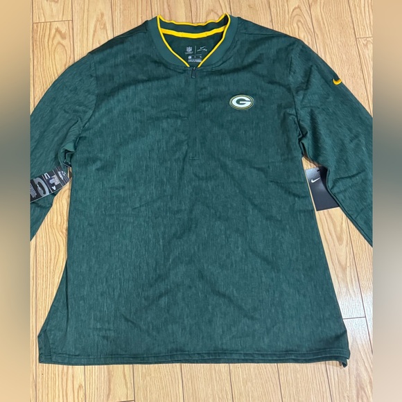 Nike Green Bay Packers Coach Sideline 1/4 Zip Pullover – Men’s XL - Picture 2 of 13